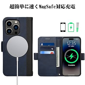 Amazon.co.jp: iPhone 14 Pro ケース 手帳型 MagSafe対応